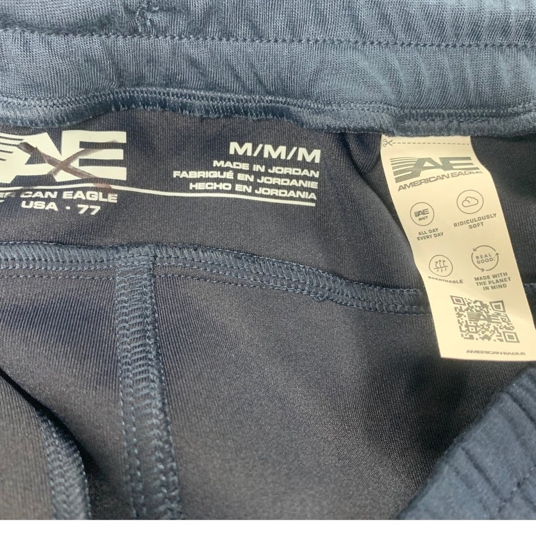 New American Eagle Mens Medium Navy Blue Drawstring Waist Jogger Sweatpants