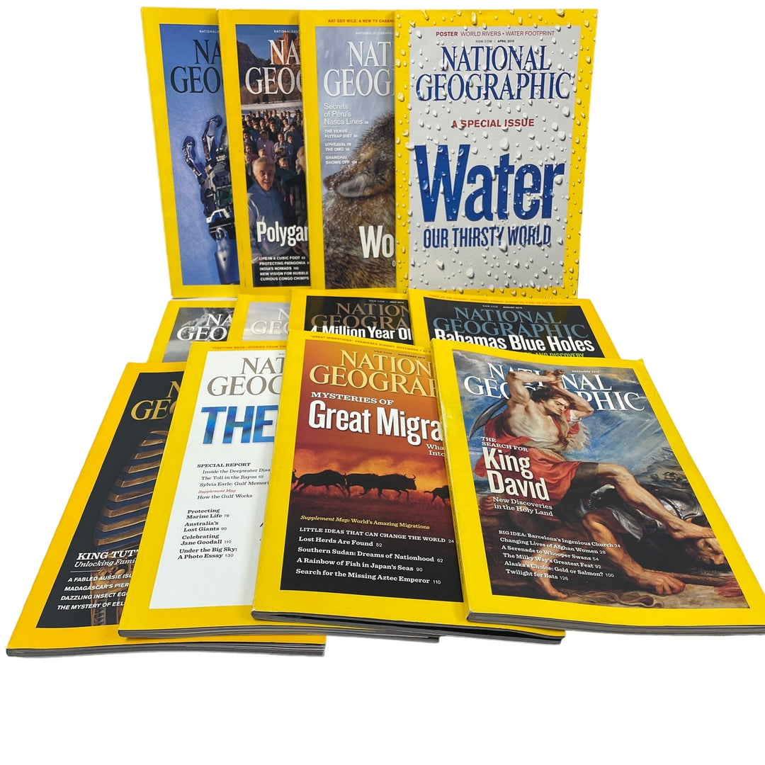 2010 National Geographic Magazine FULL Year 12 Issues W Maps Supplements