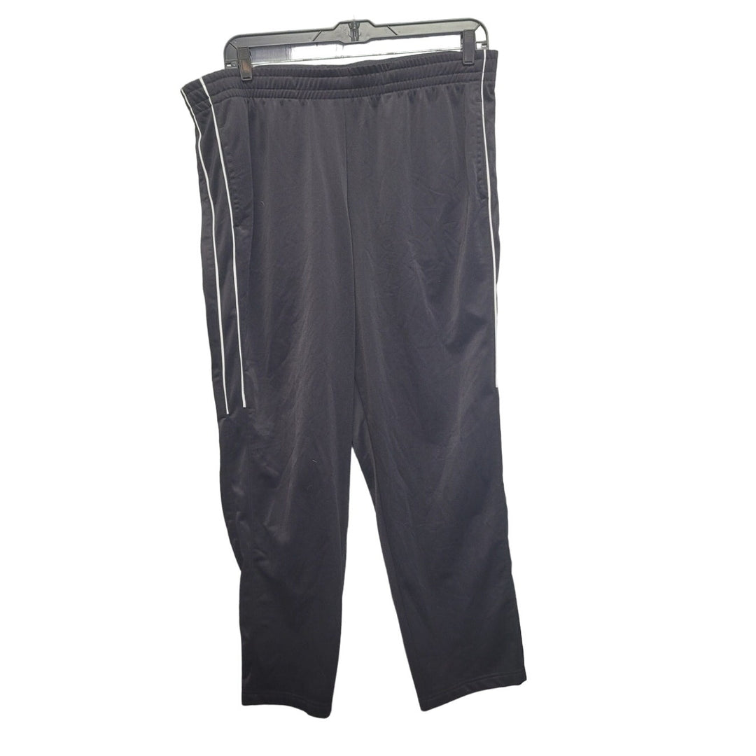Tek Gear Mens XXL Elastic Drawstring Waist Side Stripe Workout Pants w Pockets