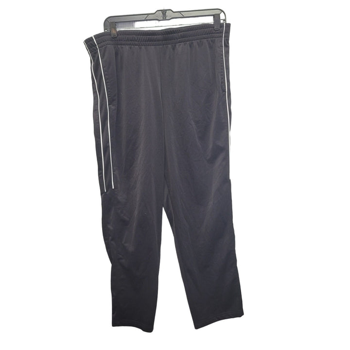 Tek Gear Mens XXL Elastic Drawstring Waist Side Stripe Workout Pants w Pockets