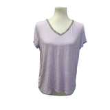 3 Jennifer Lopez Susan Lawrence Womens Large SHort SLeeve VNeck Tops Blouses