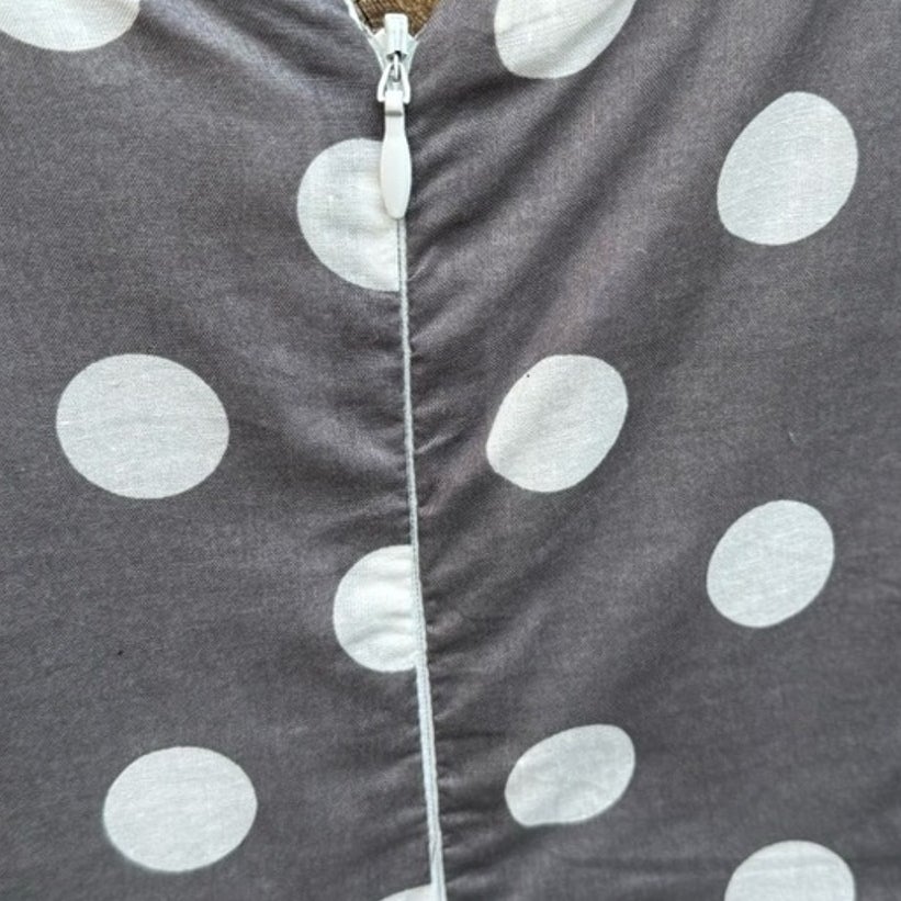 Dress Barn Women Size 14 Polka Dot Lined V Neck Thin Strap A Line Dress