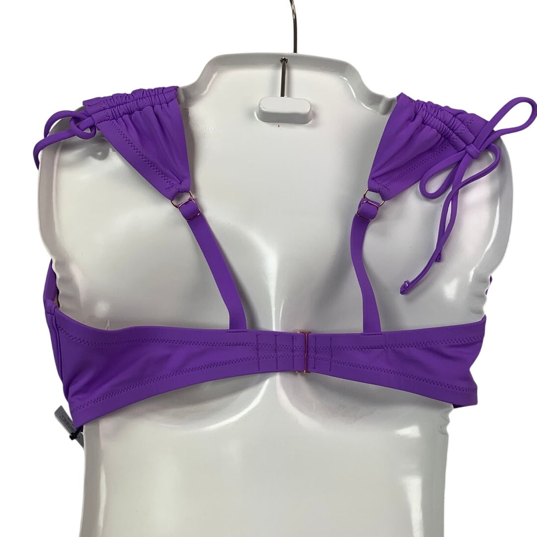 New Shade &amp; Shore Womens 38DD Underwire Purple Swim Separate Top ONLY