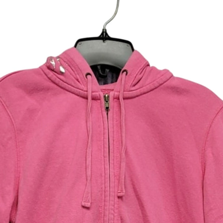 Jenni Juniors Medium PolyCotton Peace Stars Long Sleeve Full Zip Hooded Jacket