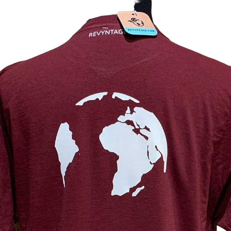 Hand Printed Upcycled Womens Medium Saving the Planet is My Superpower Tee Shirt