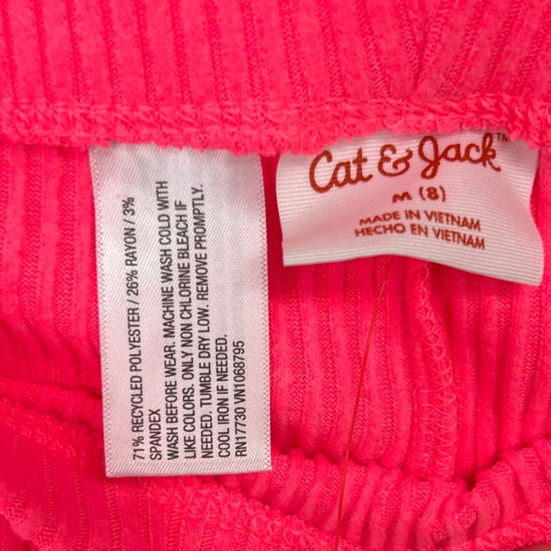 3 NWT New Cat &amp; Jack Girls Medium (8) Polyester Blend Ribbed Polka Dot Leggings