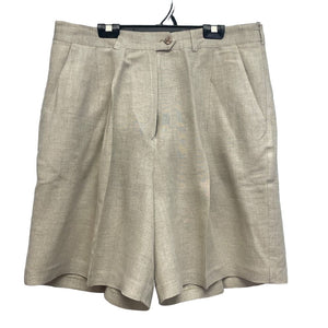 Designs Lane Bryant Womens Plus Size 18 Linen Rayon Blend Career Tan Shorts