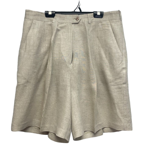 Designs Lane Bryant Womens Plus Size 18 Linen Rayon Blend Career Tan Shorts