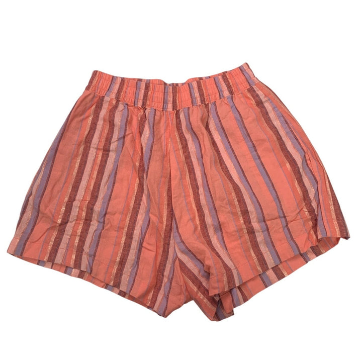 New Aerie Womens Small Elastic Waist Metallic Striped Flowy Lounge Shorts