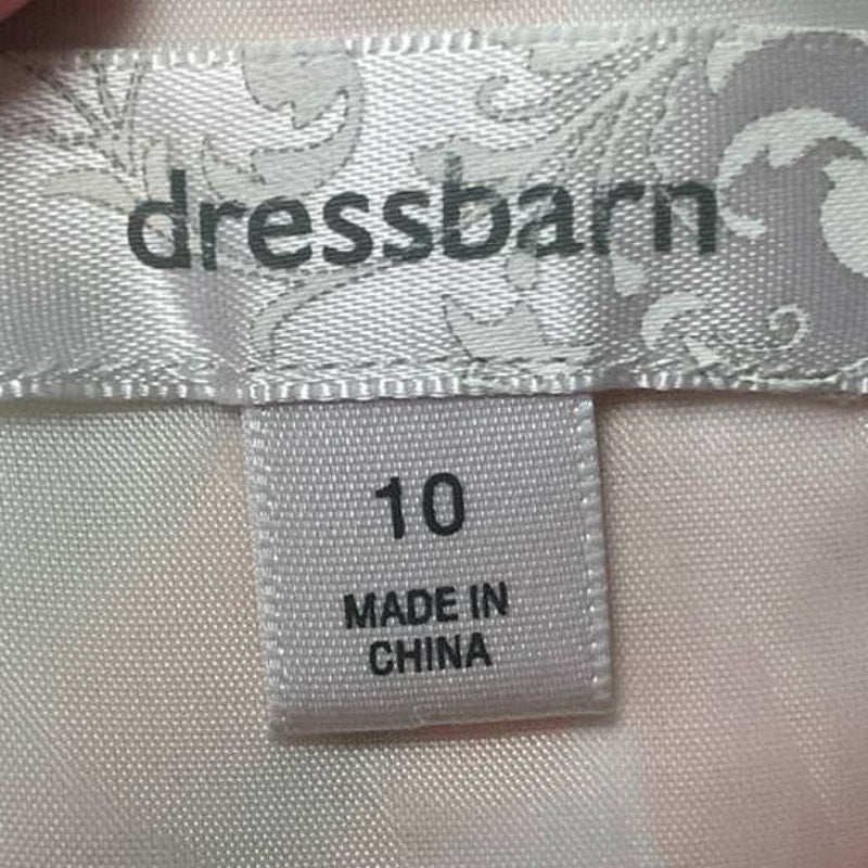 Dress Barn Size 10 V-Neck Cotton Blend Fit &amp; Flare Sleeveless Floral Midi Dress