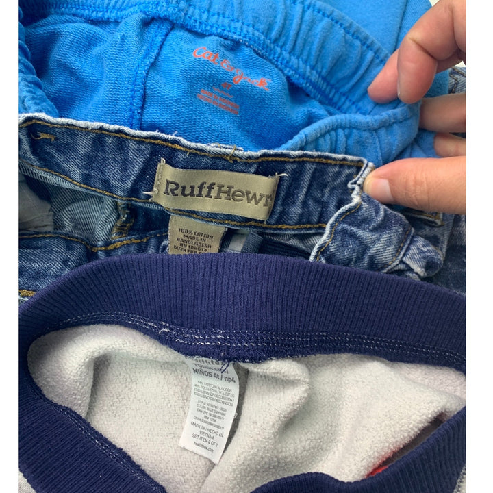 7 Cat &amp; Jack Ruff Hewn Boys 4T Jeans Swim Trunks Shorts Sweatpants Lot