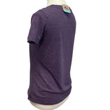 Hand Printed Upcycled Medium Vintage Book Page Flower Butterfly Bee Tee Shirt