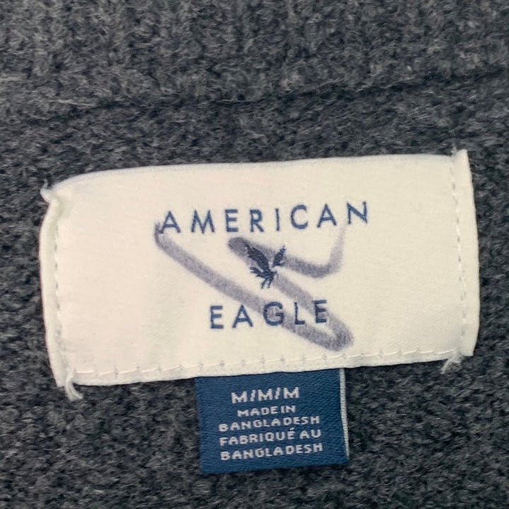 New American Eagle Mens Medium Cotton Blend Long Sleeve Crew Neck Knit Sweater