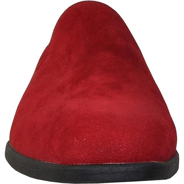 Vangelo Mens Size 14 Red Velvet Slip On Formal Tuxedo Prom Wedding Loafer Shoes