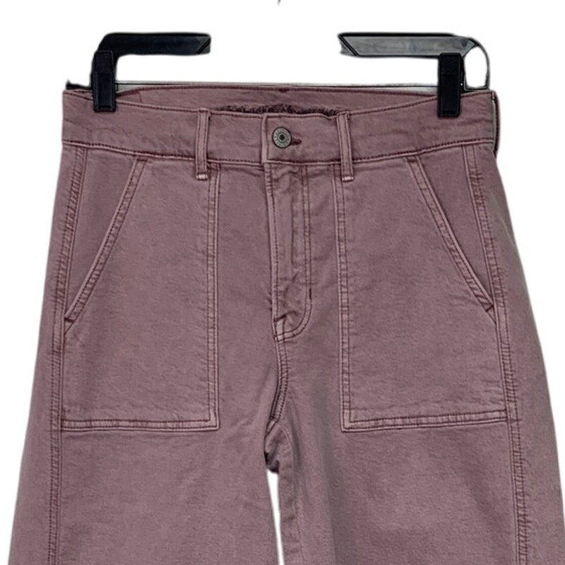 New American Eagle Womens Size 2 Mauve Cotton Blend Denim Skater Jeans