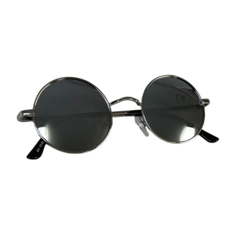 Kanastal UV400 Protection Womens Silver Frame Round Lens Sunglasses