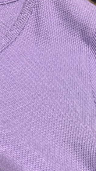 New Eddie Bauer Womens XXL Iris Purple Infinity Long Sleeve Thermal Henley Top