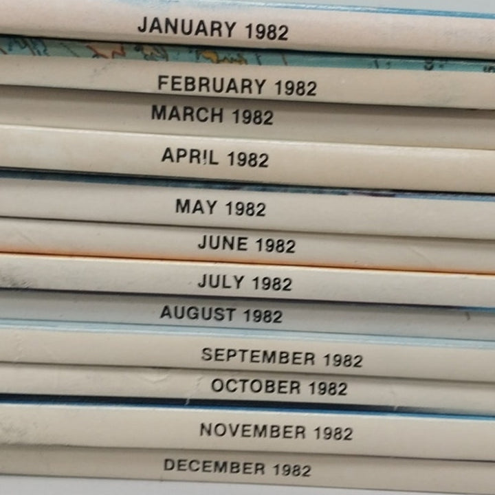 Vintage 1982 QST National Assn Amateur Radio Magazine FULL Year 12 Issues Lot