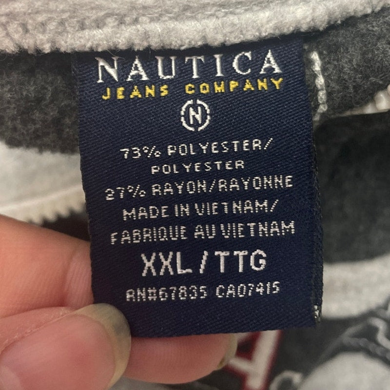 Nautica Jeans Company Mens XXL Long Sleeve Quarter Zip Pullover Sweatshirt