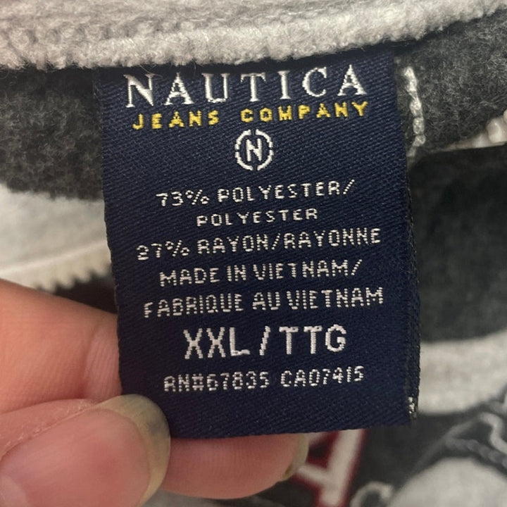 Nautica Jeans Company Mens XXL Long Sleeve Quarter Zip Pullover Sweatshirt