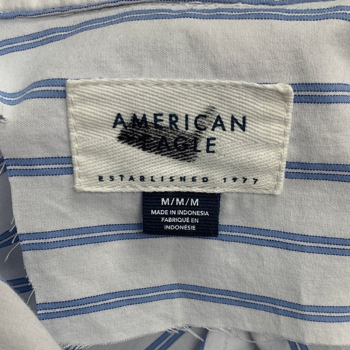 New American Eagle Womens XXL Striped Long Sleeve Collared Button Up Shirt