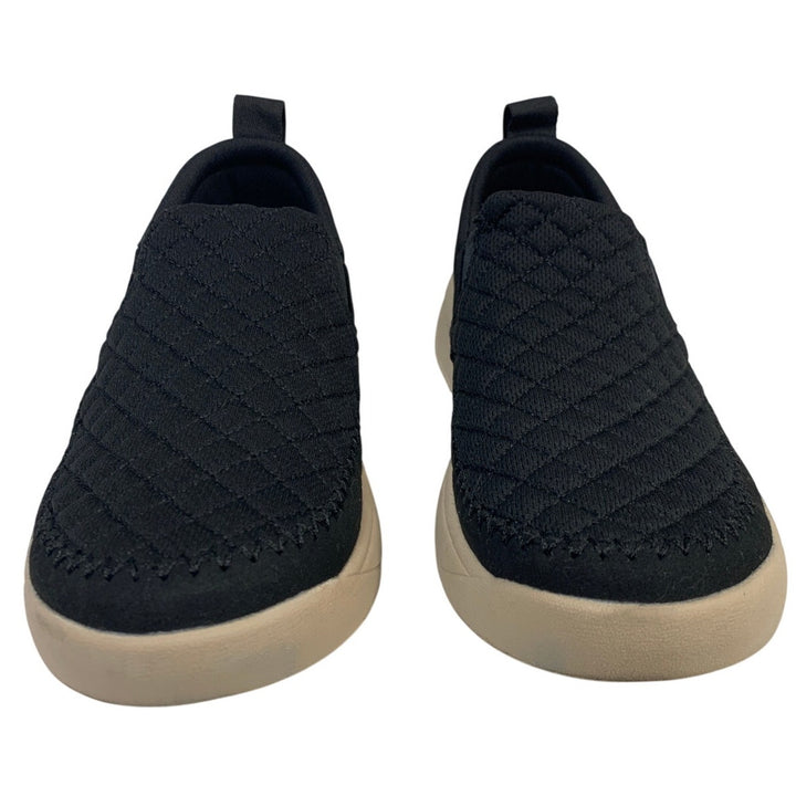 Staheekum Womens Size 8 Black Sneakers Quilted Slip On Comfort Shoes EUC