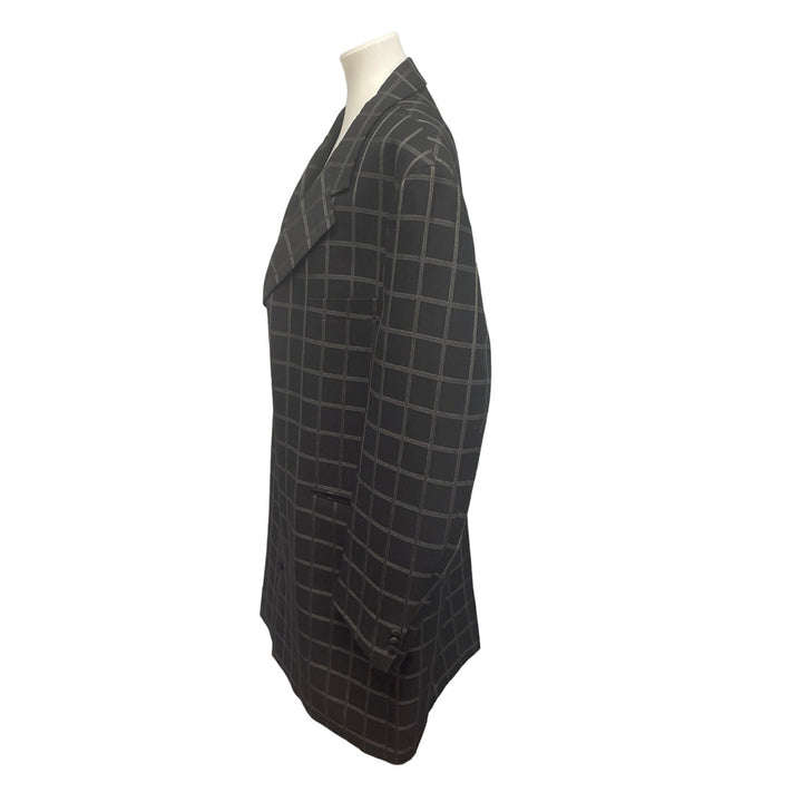 Mens 50 Regular Long Sleeve Plaid Button Up Lined Suit Jacket Only