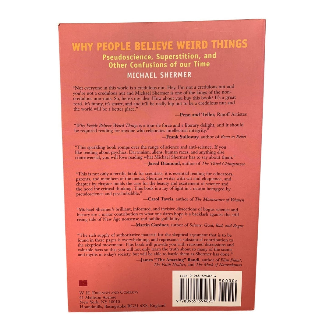 Vintage 1997 Why People Believe Weird Things Paperback Book by Michael Shermer