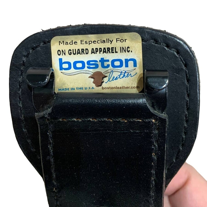 New Boston On Guard Apparel Size 30 Security Guard Made In USA Leather Belt