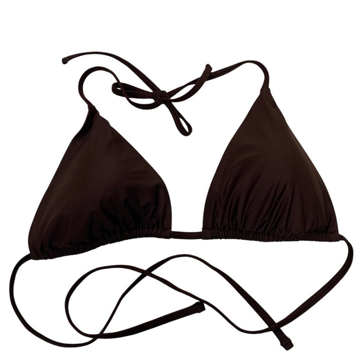 New American Eagle Womens XXL Brown Padded Triangle Bikini Swim Top ONLY