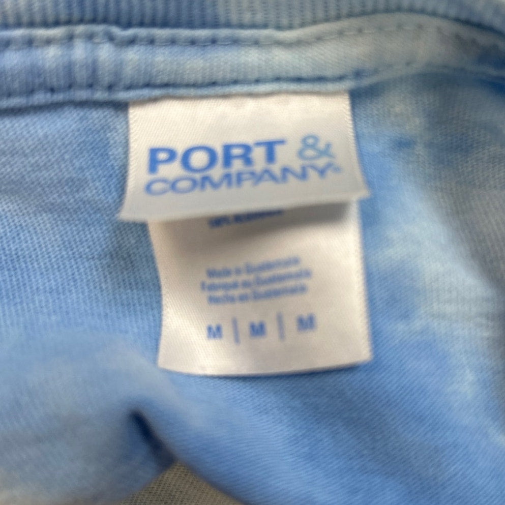 Pompano Joes Mens Medium Tie Dye 100% Cotton Short Sleeve Crew Neck Tee Shirt