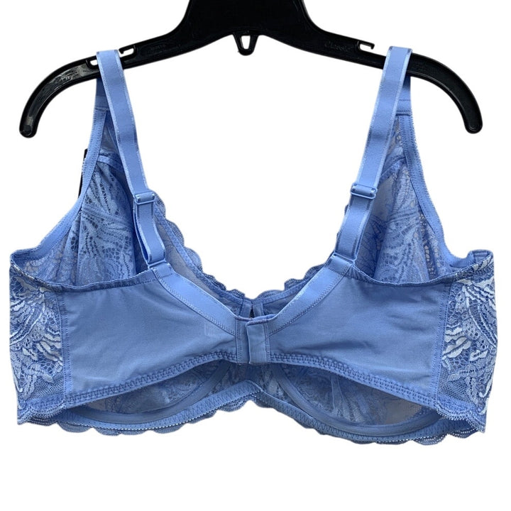 New Paramour Size 44H Peridot Unlined Scalloped Lace 3-Hook Underwire Bra