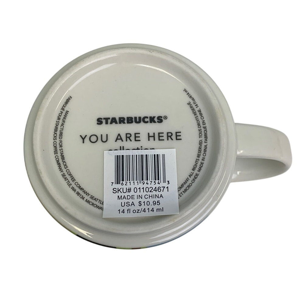 2016 New Starbucks You Are Here Collection Indianapolis 14oz Ceramic Coffee Mug