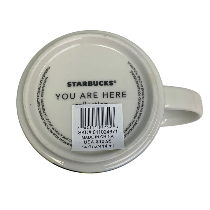 2016 New Starbucks You Are Here Collection Indianapolis 14oz Ceramic Coffee Mug