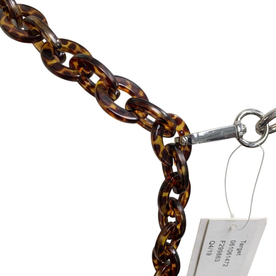 New Wild Fable Medium Plastic Cockleshell Leopard Spot Chain Link Fashion Belt