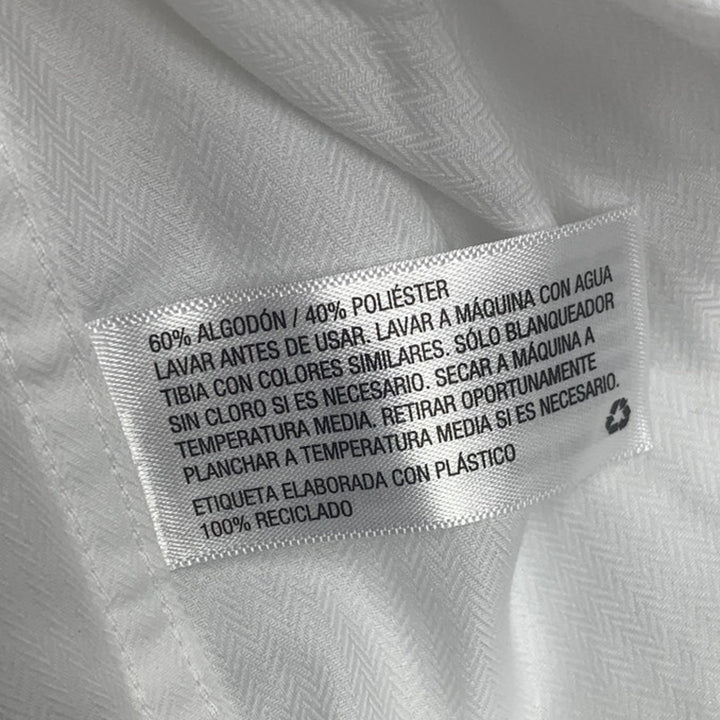 New Cat &amp; Jack Boys Medium (8) PolyCotton Long Sleeve Button Up White Shirt