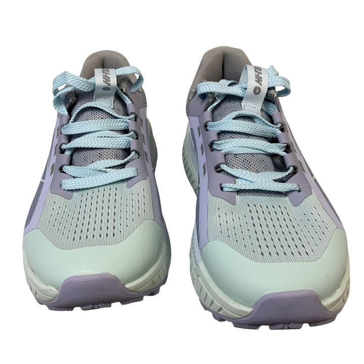 Hi-Tec Womens Size 8.5 Purple Gray Mesh Lace Up Cushion Insole Athletic Shoes