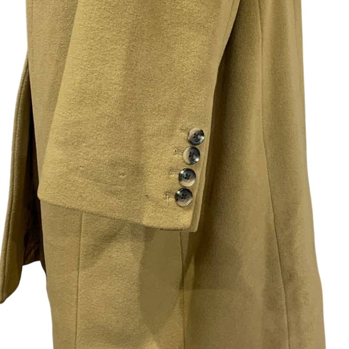 Anne Klein 22W Plus Camel Wool Cashmere Blend Single Breasted Tan Walker Coat