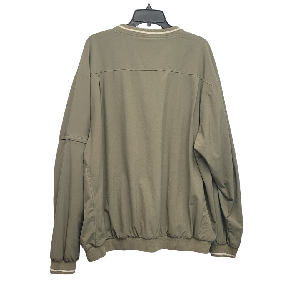 Gear For Sports Mens XXL PolyCotton Spandex Lined V Neck Pullover Jacket