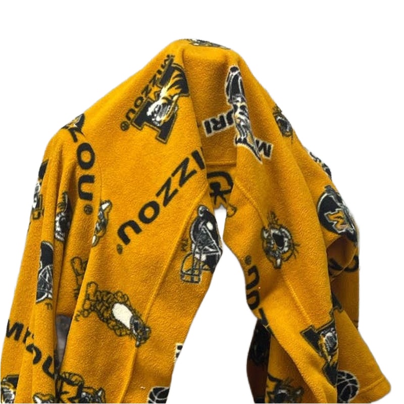 Mizzou University Columbia Missouri Soft Fleece Snuggie Cuddle Sleeved Blanket