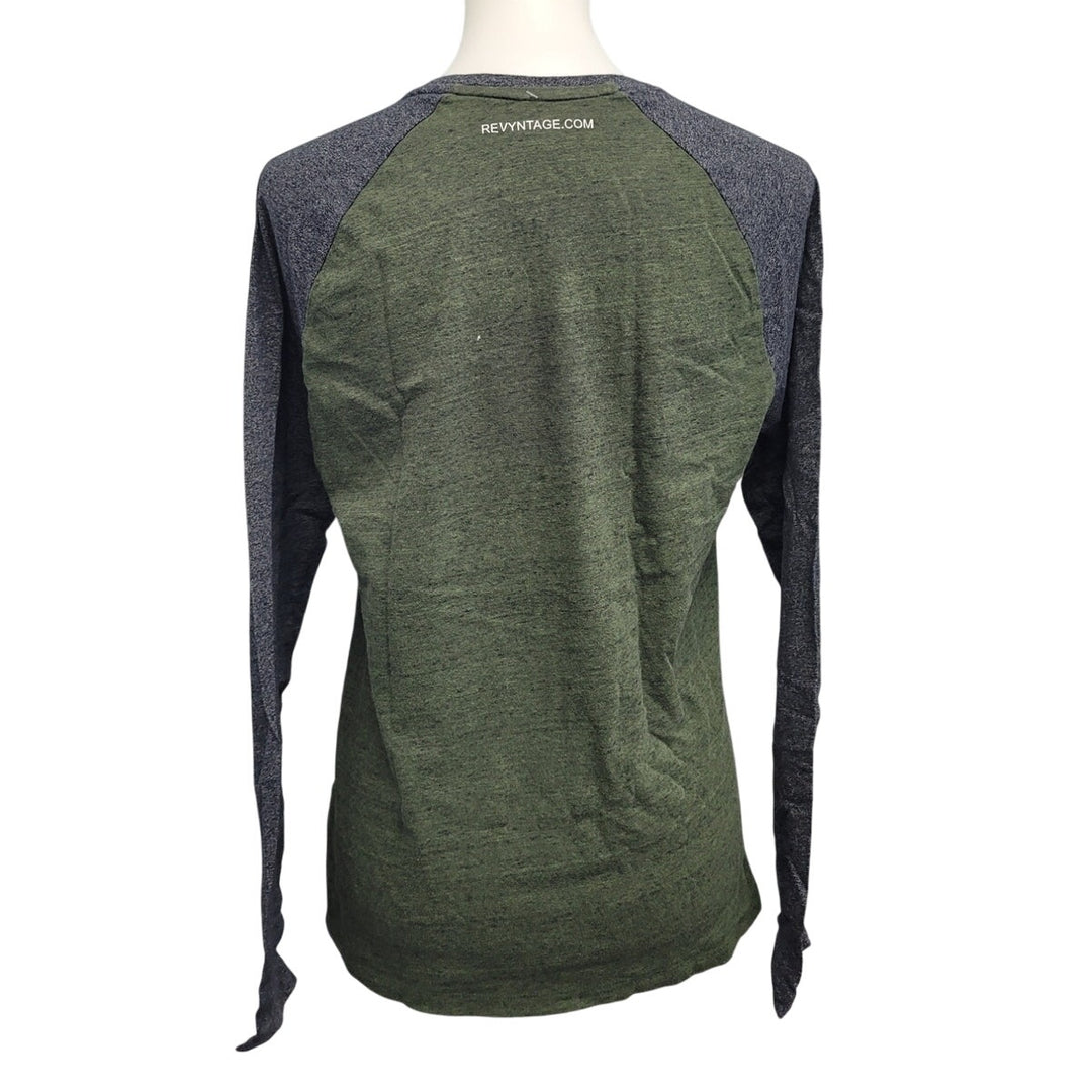 Hand Printed Upcycled Womens Small Saving the Planet Superpower Cotton Blend Tee