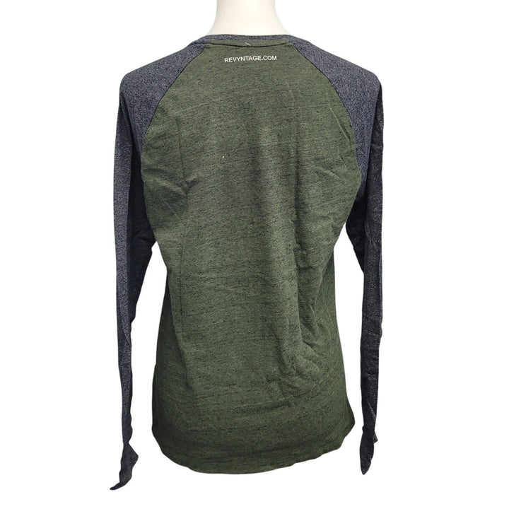 Hand Printed Upcycled Womens Small Saving the Planet Superpower Cotton Blend Tee