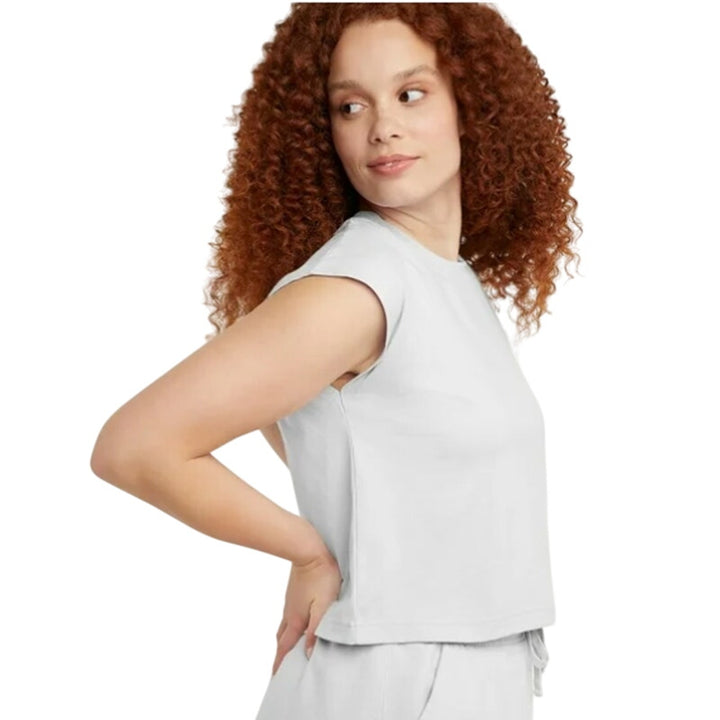 New 5-Pack Hanes Womens Large White Ringspun Cotton Cap Sleeve Muscle Tees