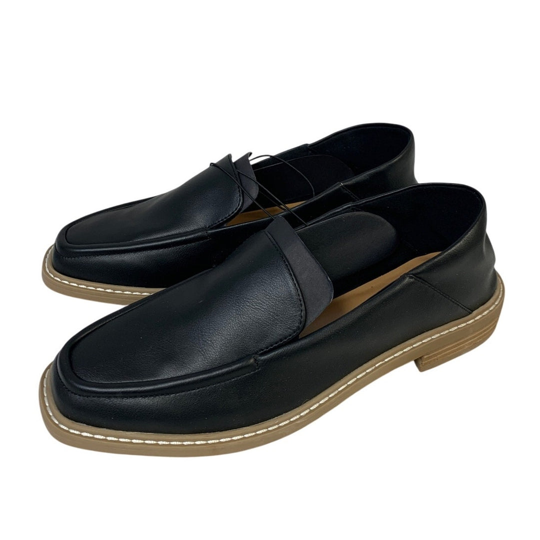 New In Box DV Dolce Vita Womens Size 8.5 Flirty Black Faux Leather Loafer Shoes