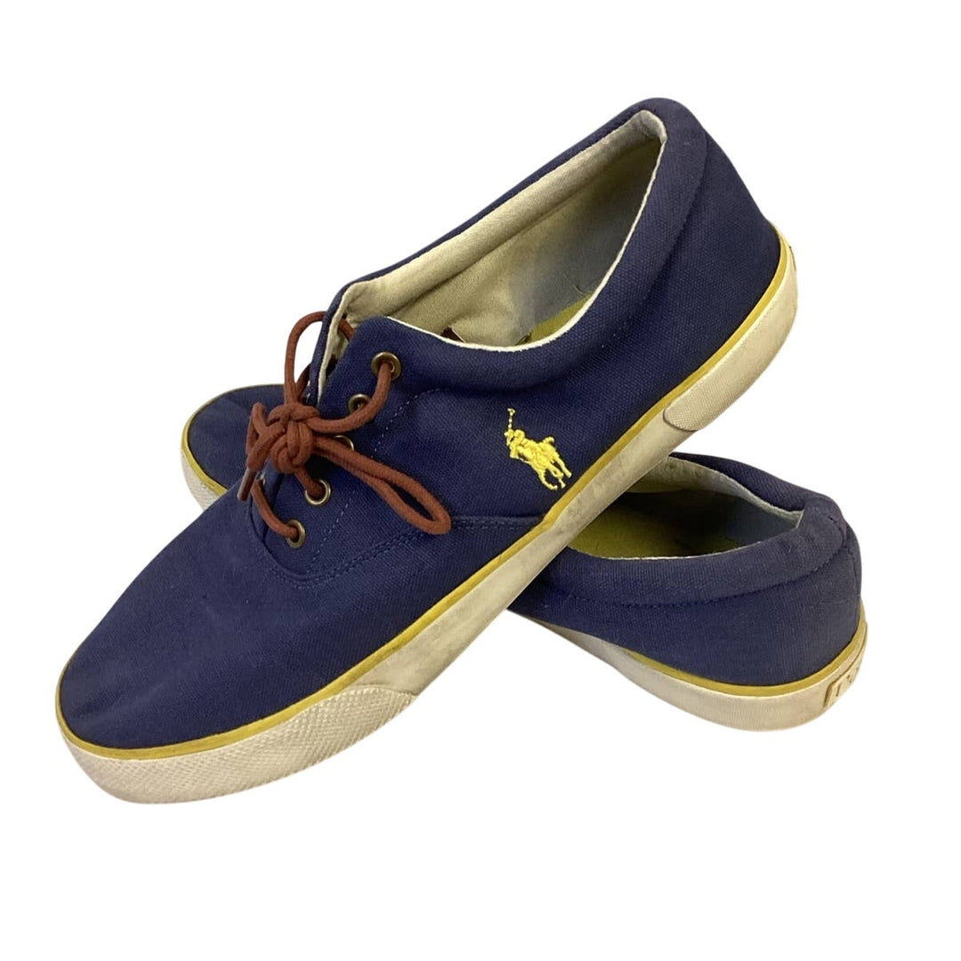 Polo Ralph Lauren Mens Size 12D Forestmont II Canvas Fabric Tennis Shoe Sneakers