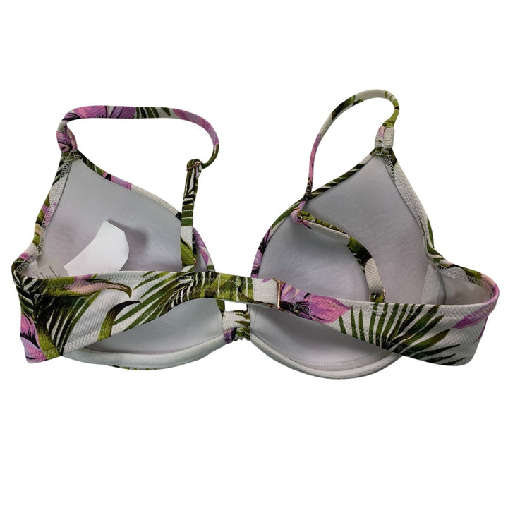 New Shade &amp; Shore Womens 36B Tropical Floral Underwire Bikini Top ONLY