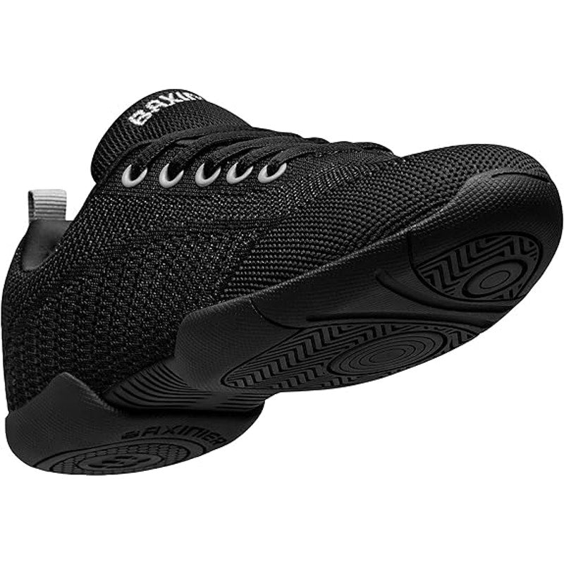 New Baxinier Girls Size 5 Black Lace Up Cheerleading Breathable Athletic Shoes