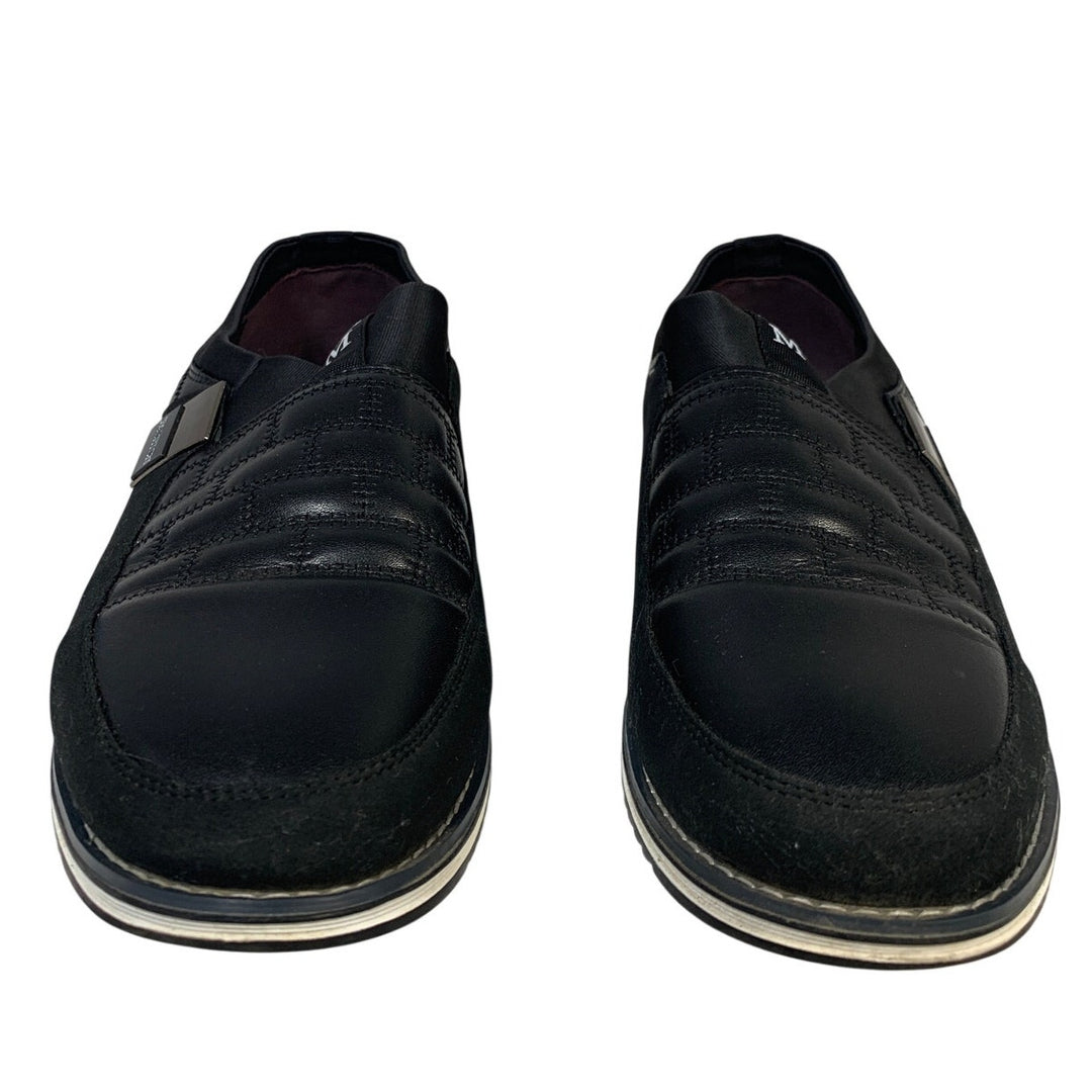 Cosidram Mens Size 11 Black Loafers Slip On Low Top Round Toe Casual Shoes