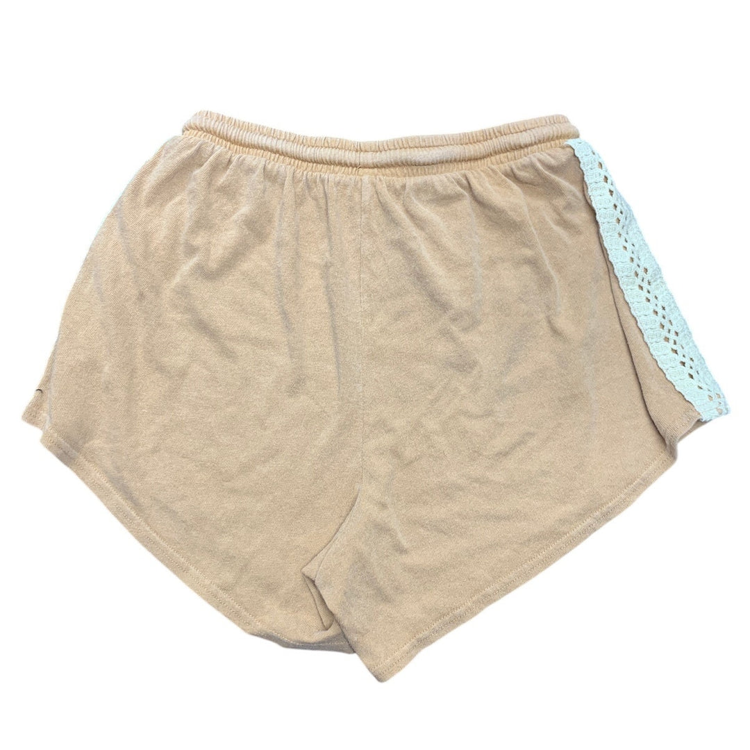 New American Eagle Womens Small Lace Stripe Elastic Waist Drawstring Shorts