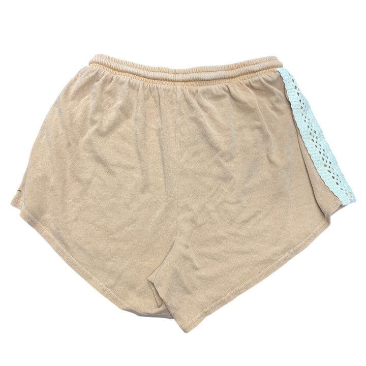 New American Eagle Womens Small Lace Stripe Elastic Waist Drawstring Shorts